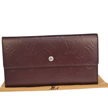 Louis Vuitton Porte tresor international Burgundy Leather Wallet 