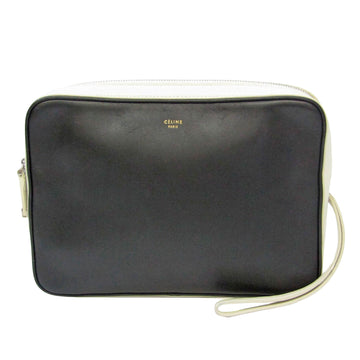 Céline Trio Black Leather Clutch Bag