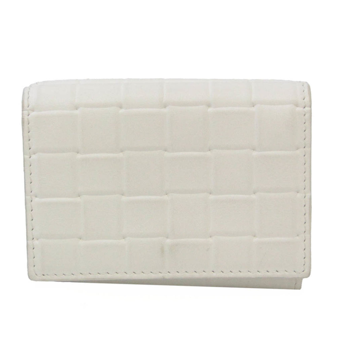 Bottega Veneta Intrecciato White Leather Wallet 