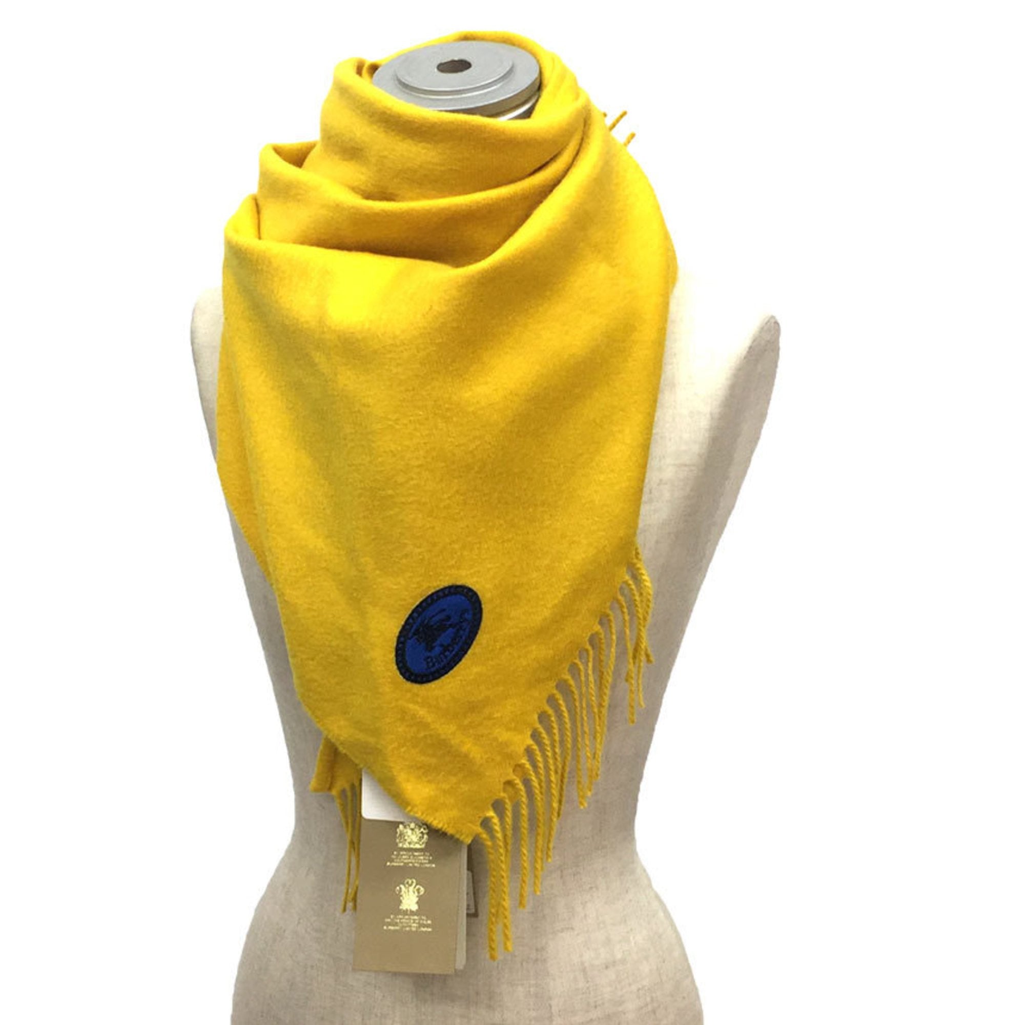 Burberry Yellow Cashmere Scarf 