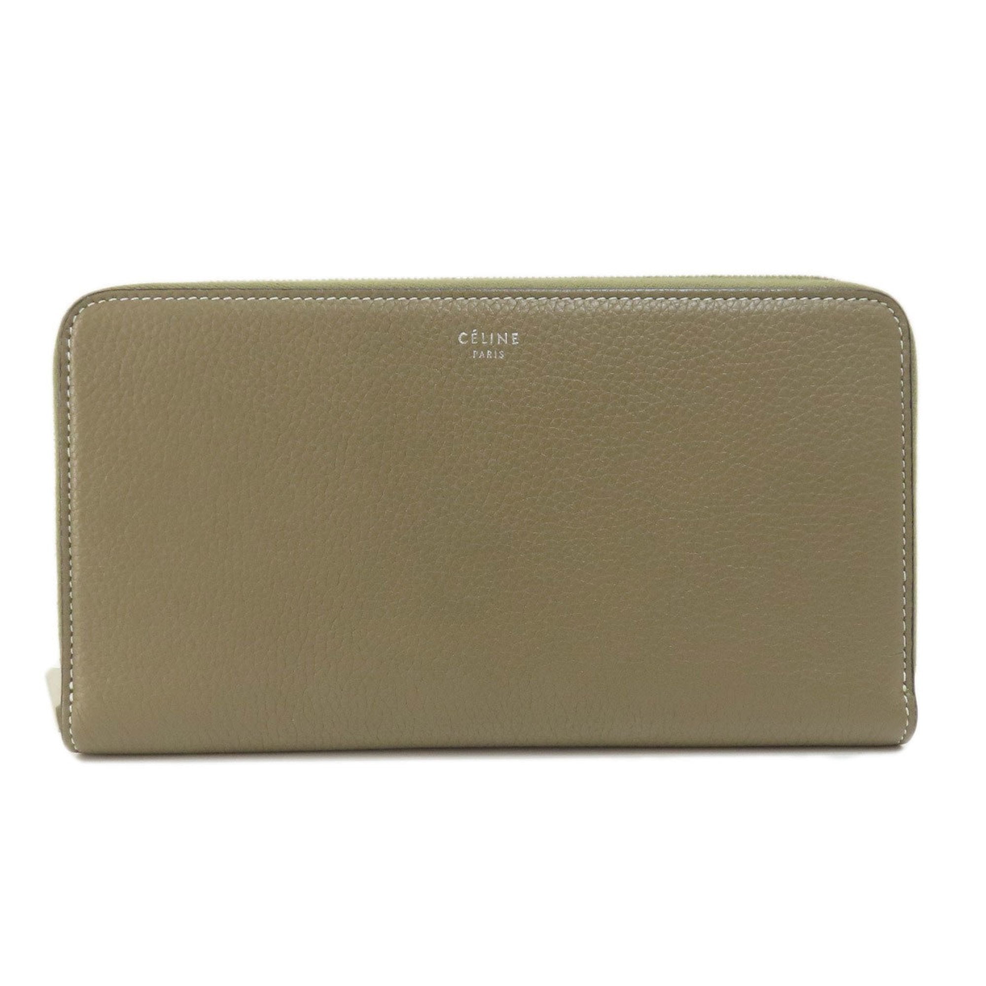 Céline Grey Leather Wallet 