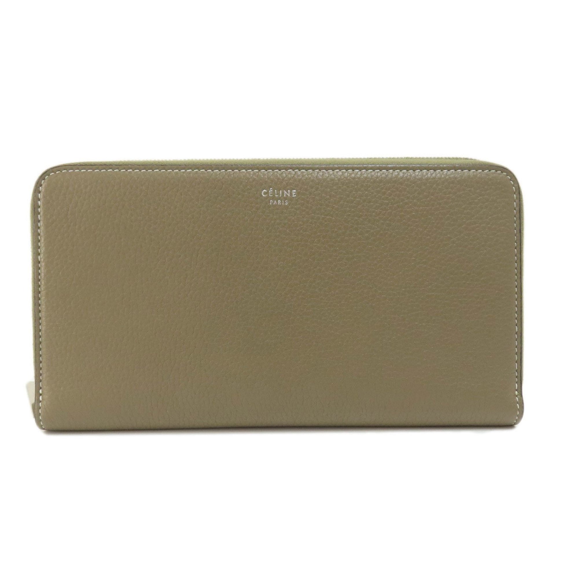 Céline Grey Leather Wallet 