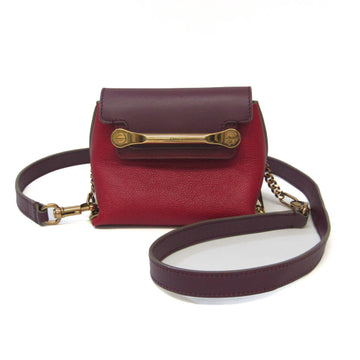 Chloé Red Leather Shoulder Bag