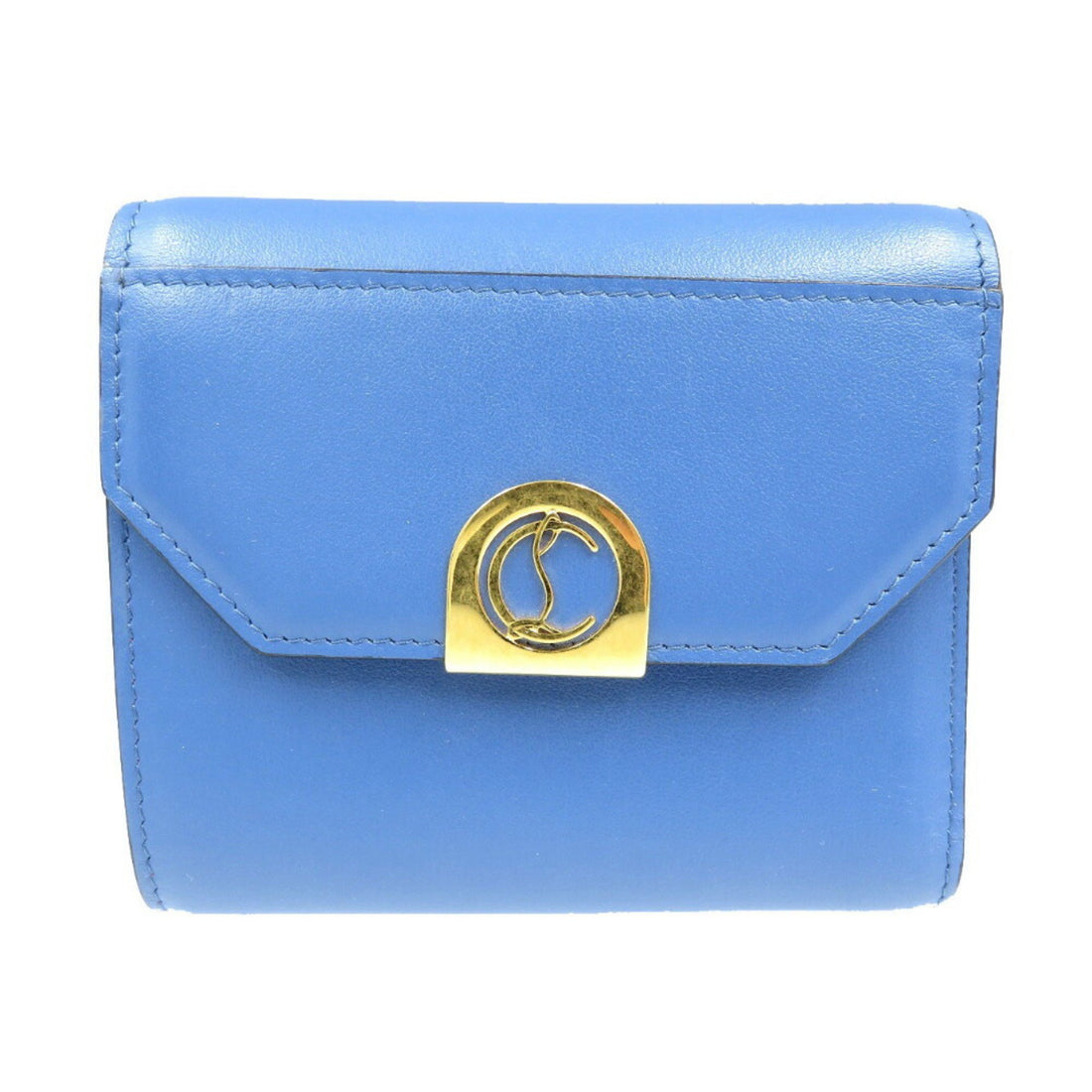 Christian Louboutin Blue Leather Wallet 