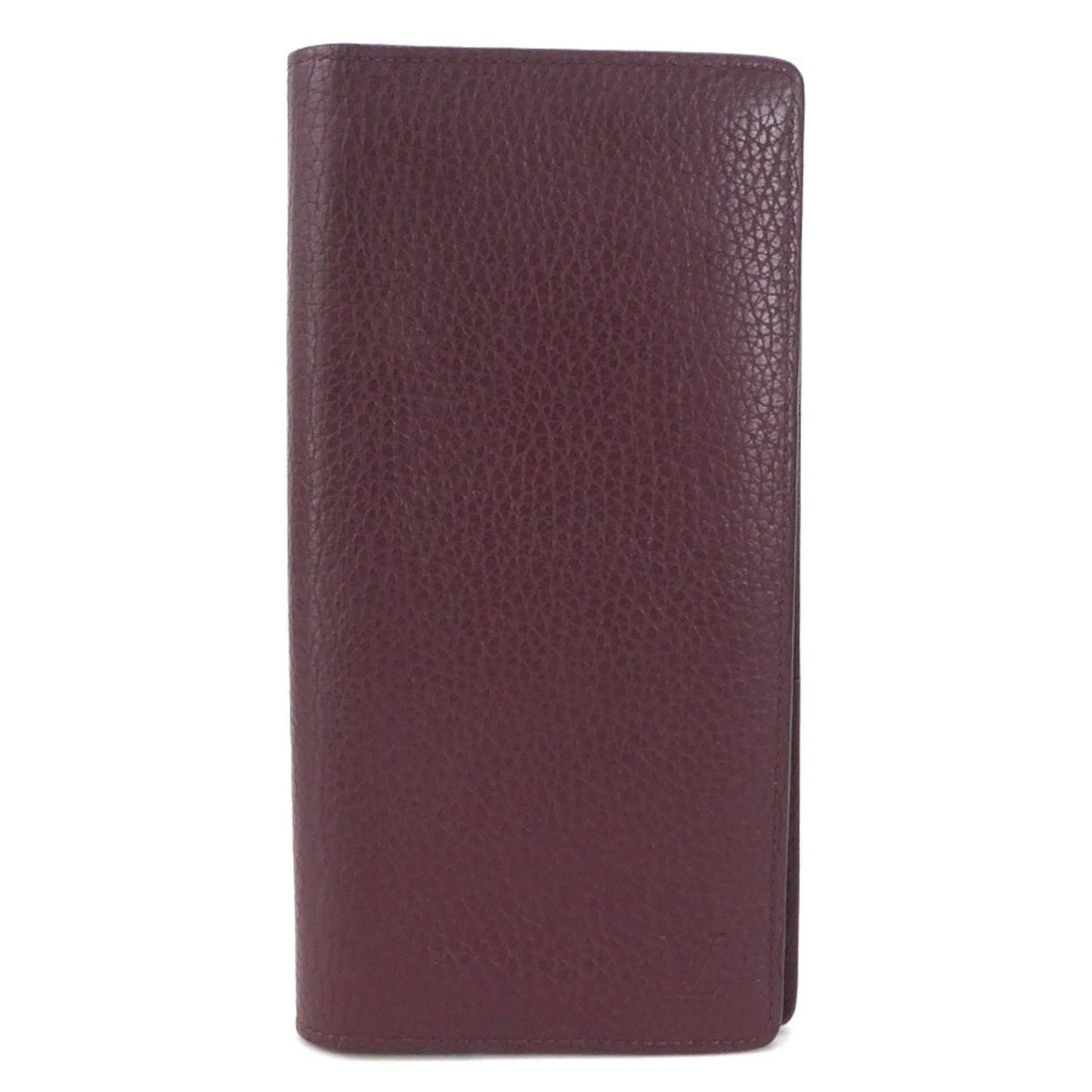 Louis Vuitton Portefeuille Brazza Burgundy Leather Wallet 