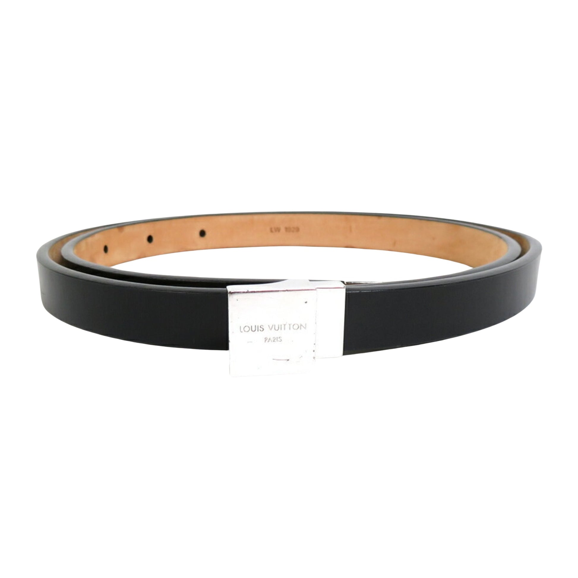 Louis Vuitton Black Metal Belt 