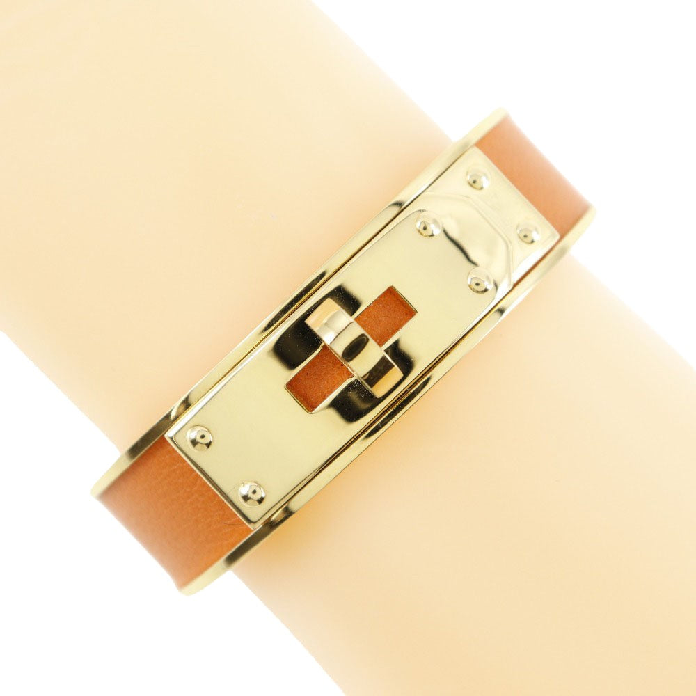 Hermès Kelly Orange Leather Bracelet 