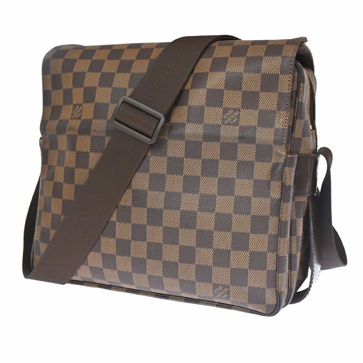 Louis Vuitton Naviglio Brown Gold Plated Backpack Bag