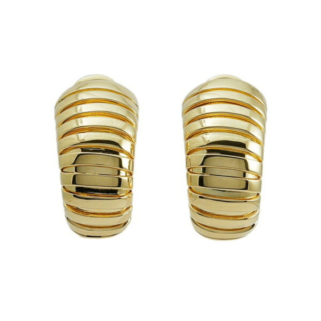 Bulgari Tubogas Gold Yellow Gold Earring 