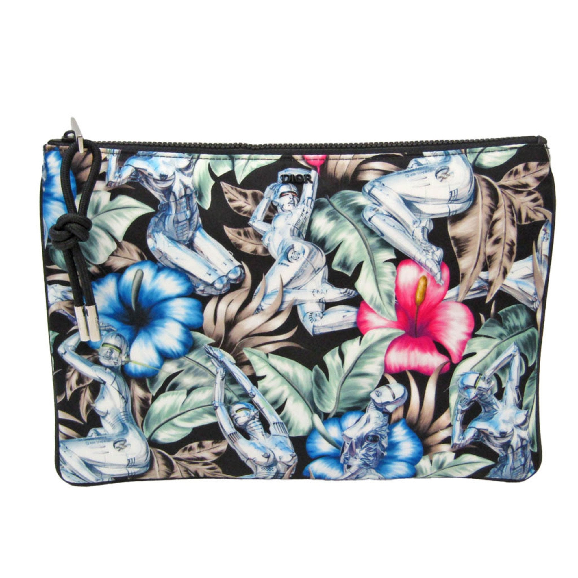 Dior Multicolour Canvas Clutch Bag