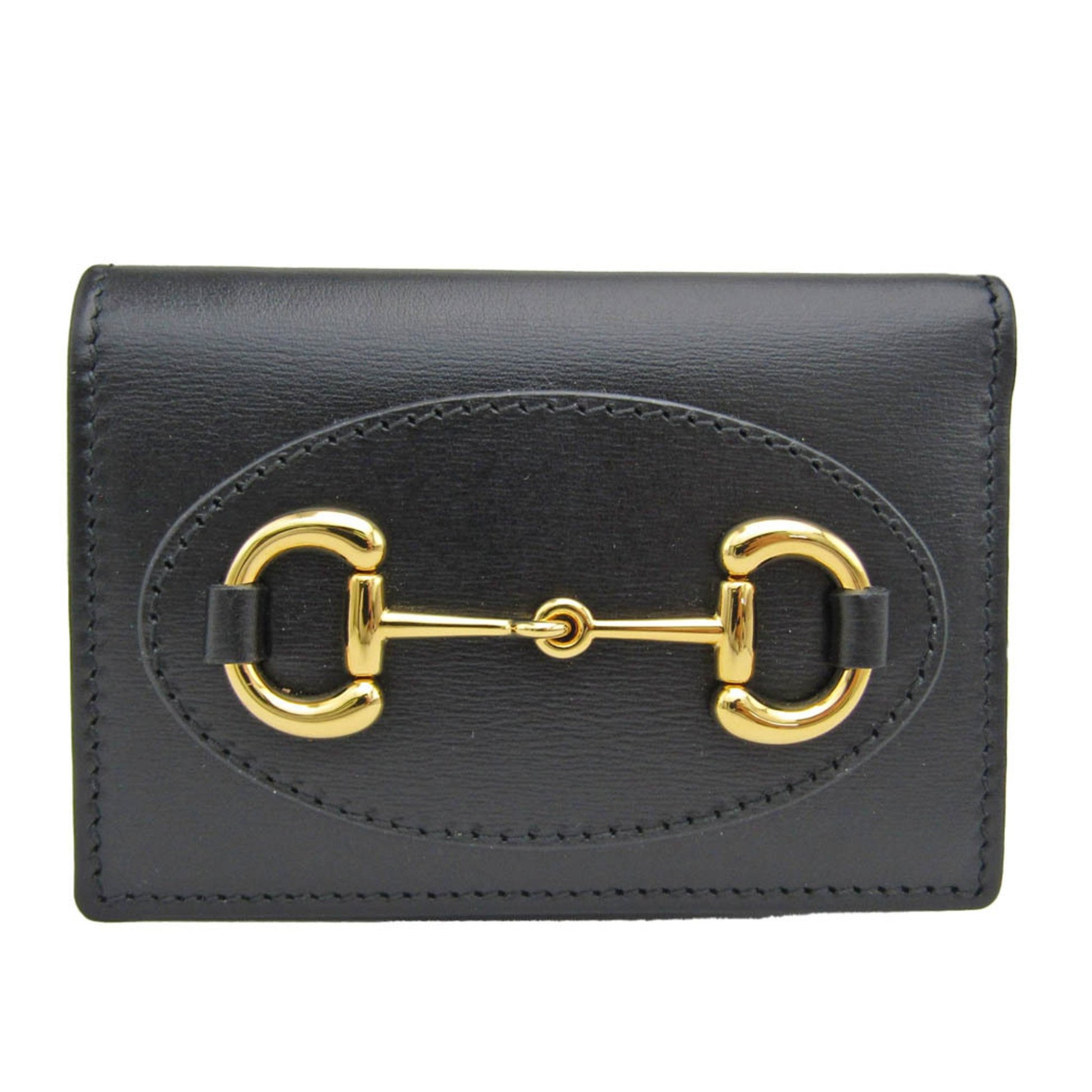 Gucci Horsebit Black Leather Wallet 