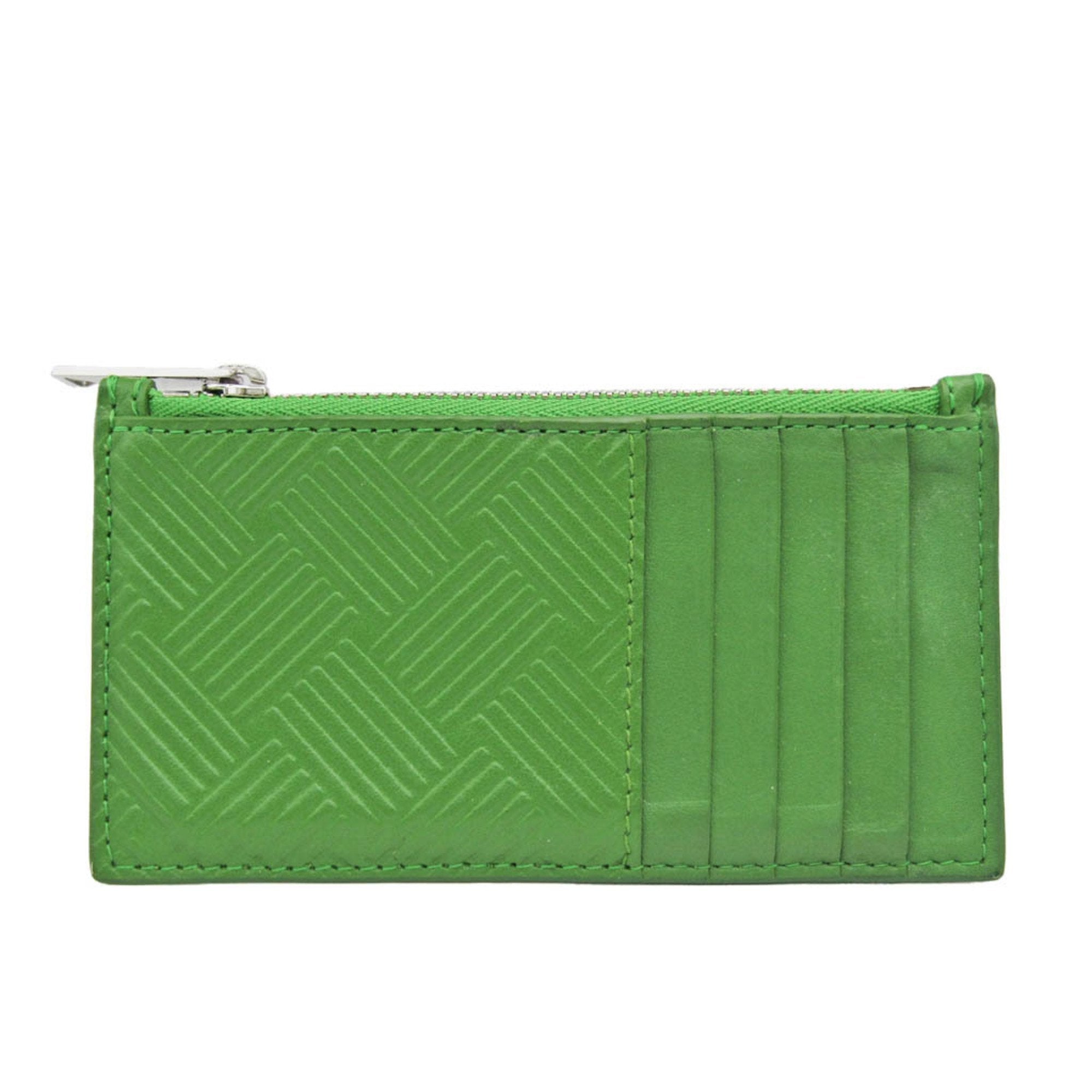 Bottega Veneta -- Green Leather Wallet 