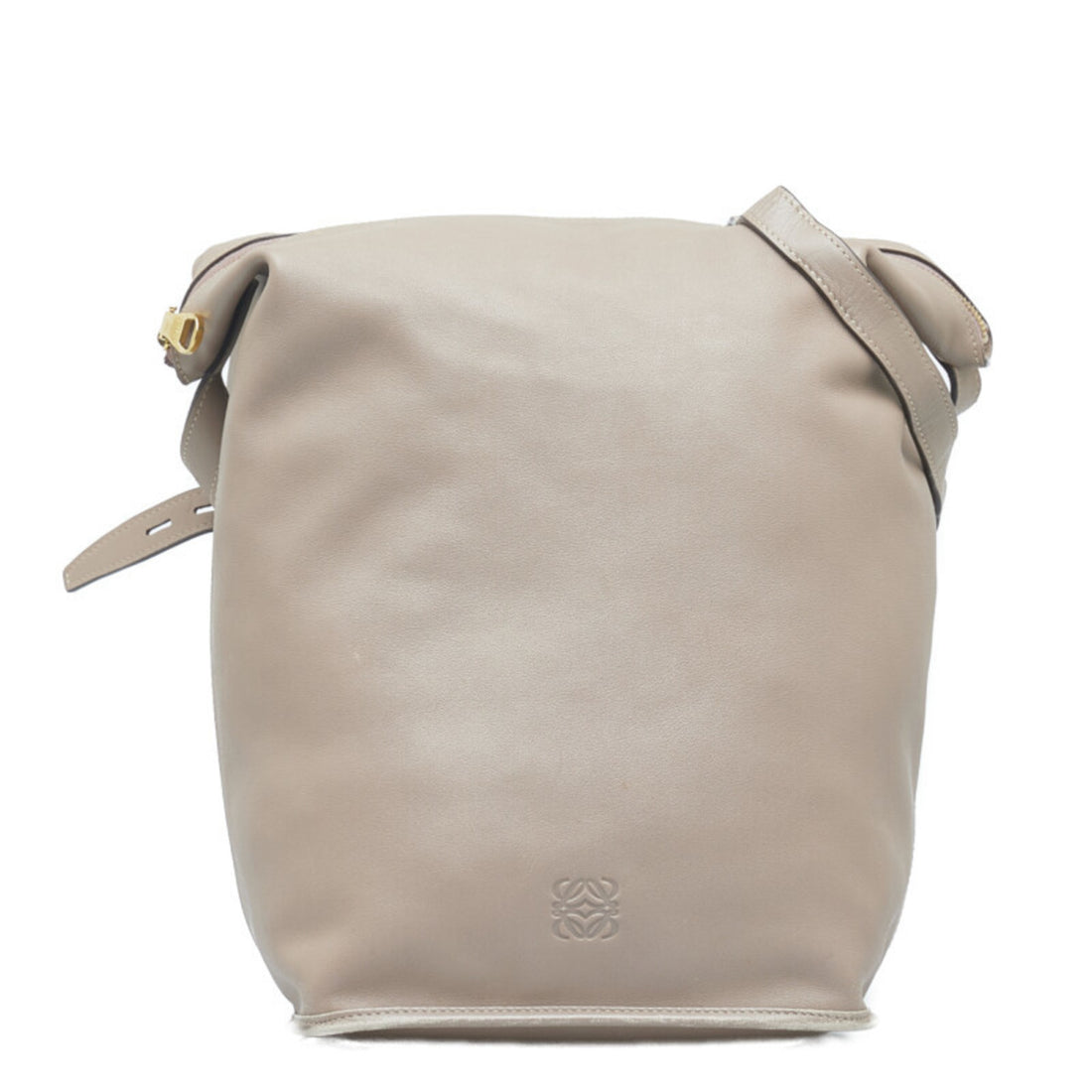 Loewe Grey Leather Shopper Bag