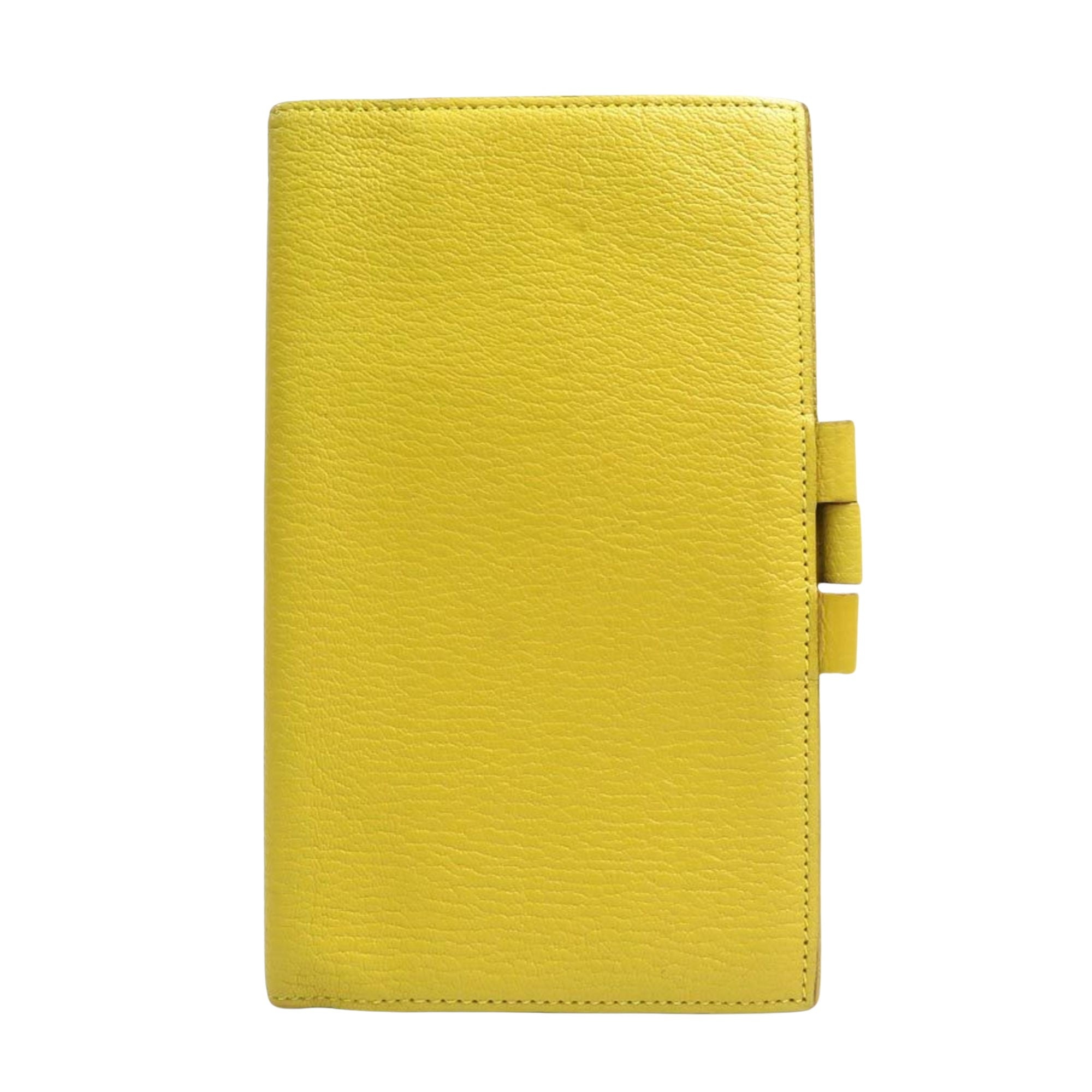 Hermès Yellow Leather Wallet 