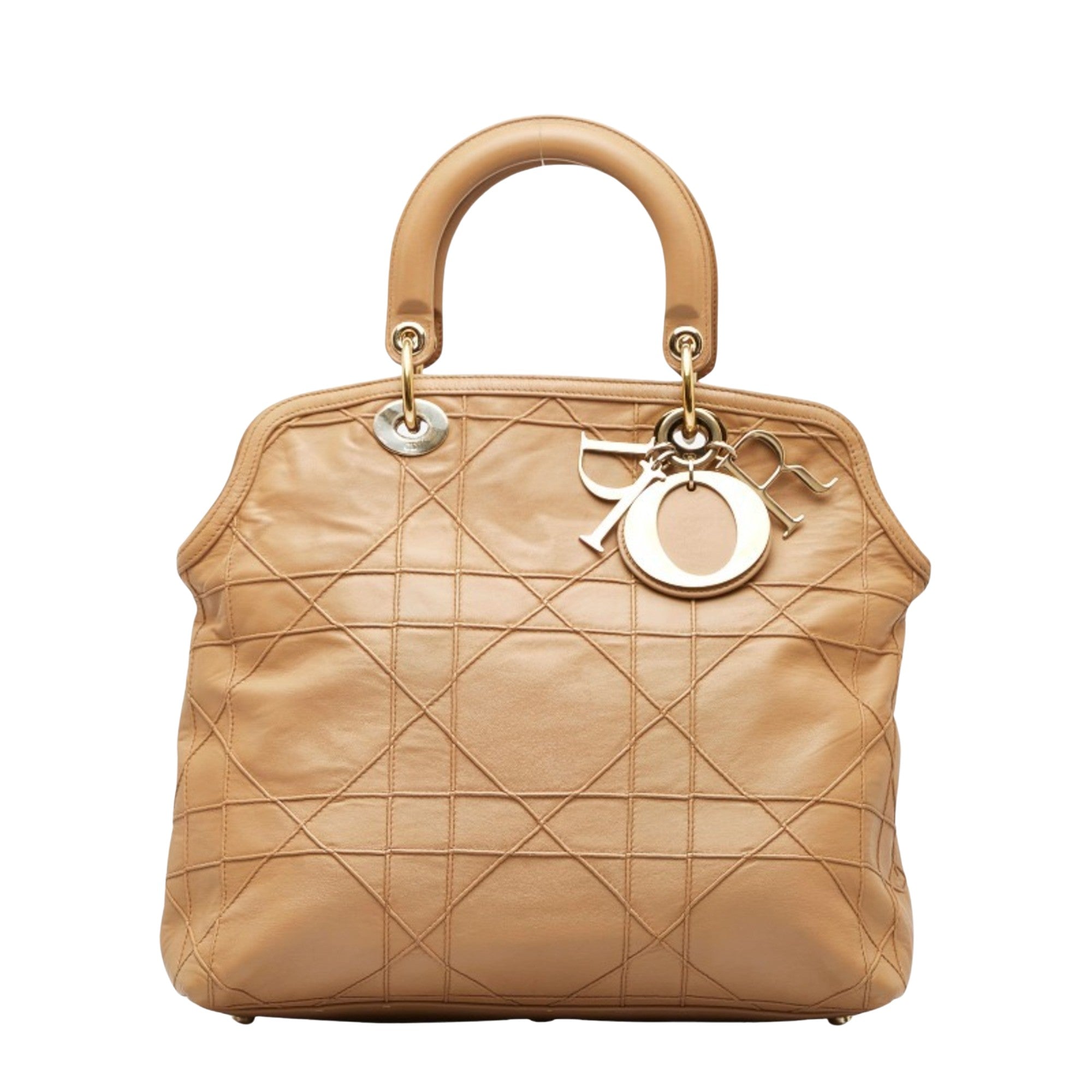 Dior Granville Beige Leather Handbag 