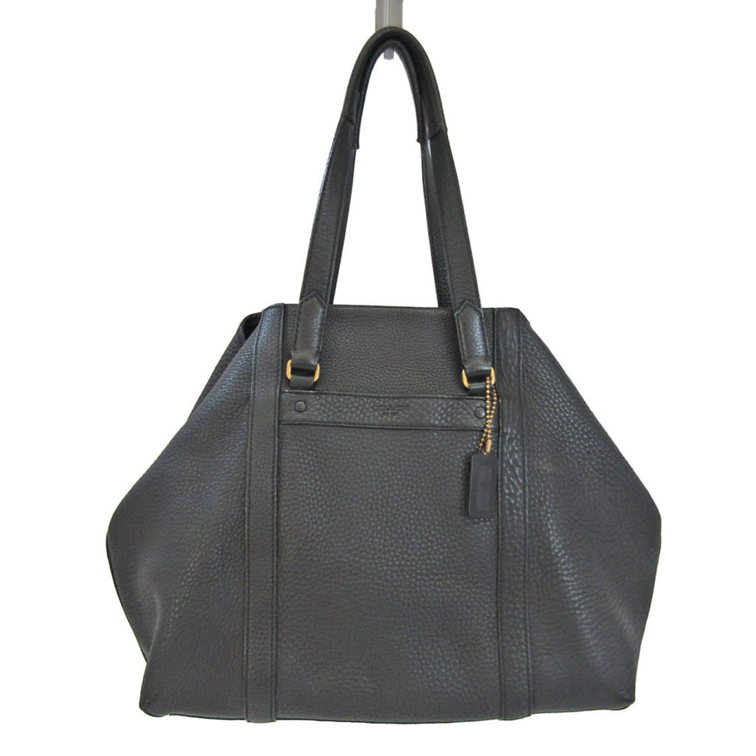 Coach Bleecker Metropolitan Black Leather Tote Bag