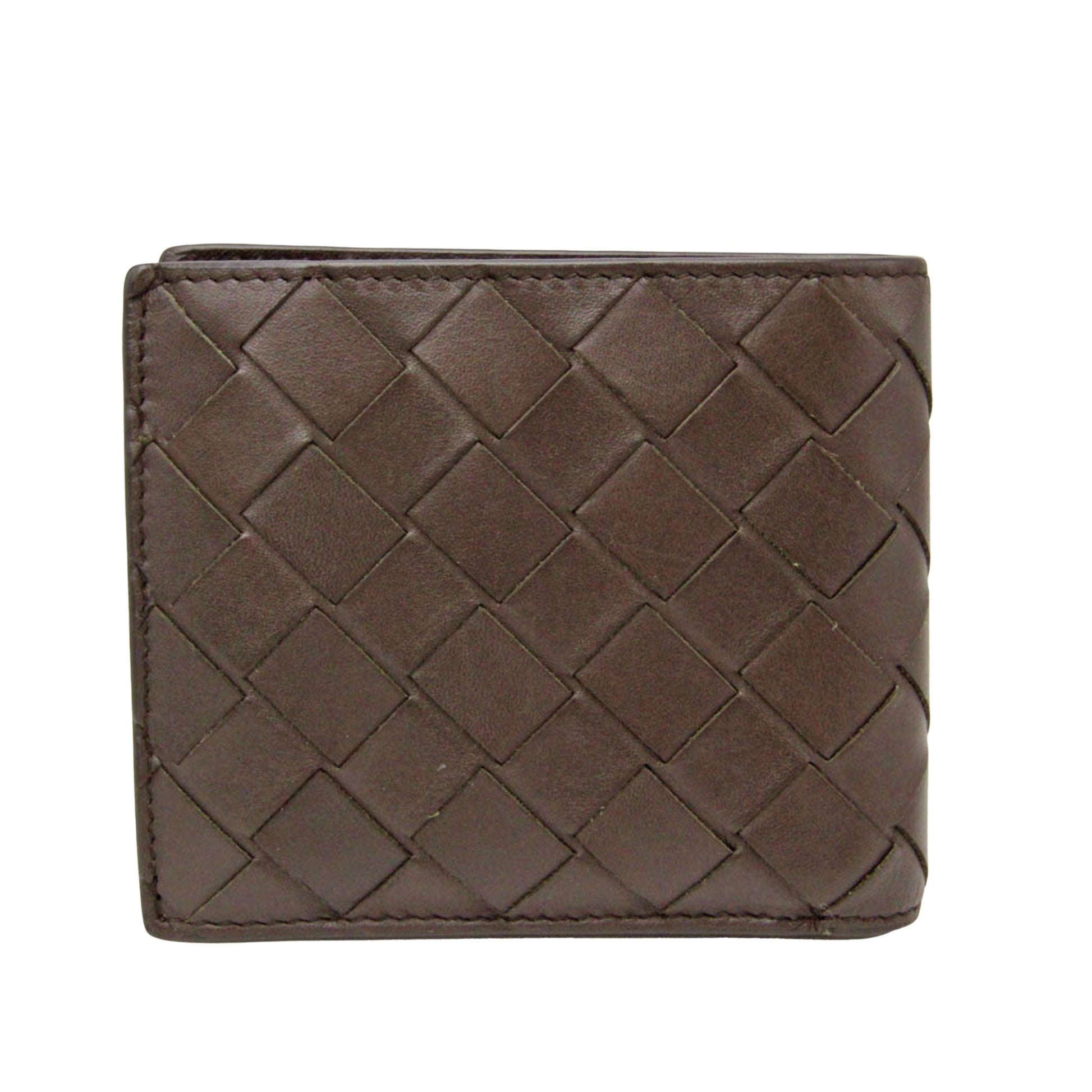 Bottega Veneta Intrecciato Brown Leather Wallet 