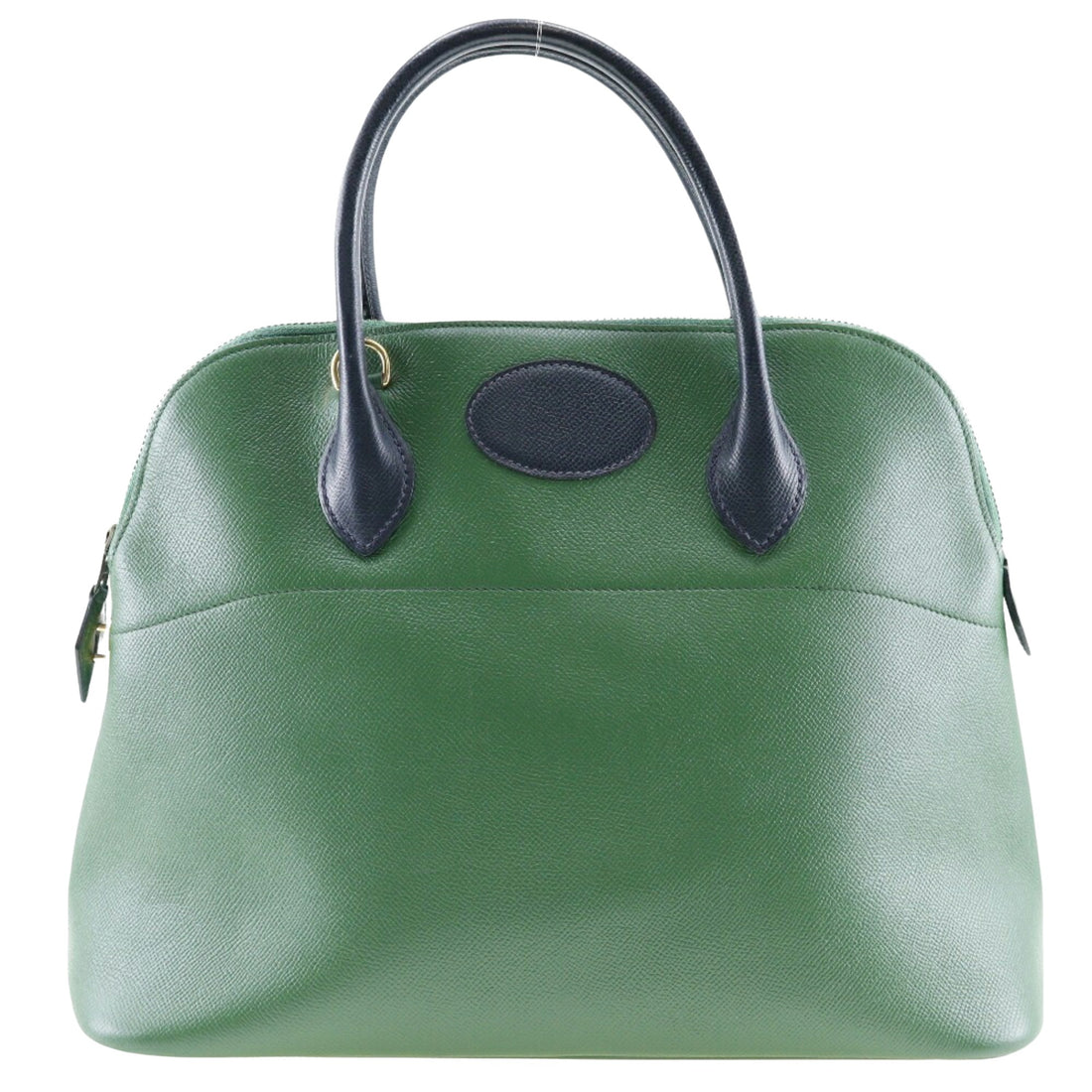 Hermès Bolide Green Leather Handbag 