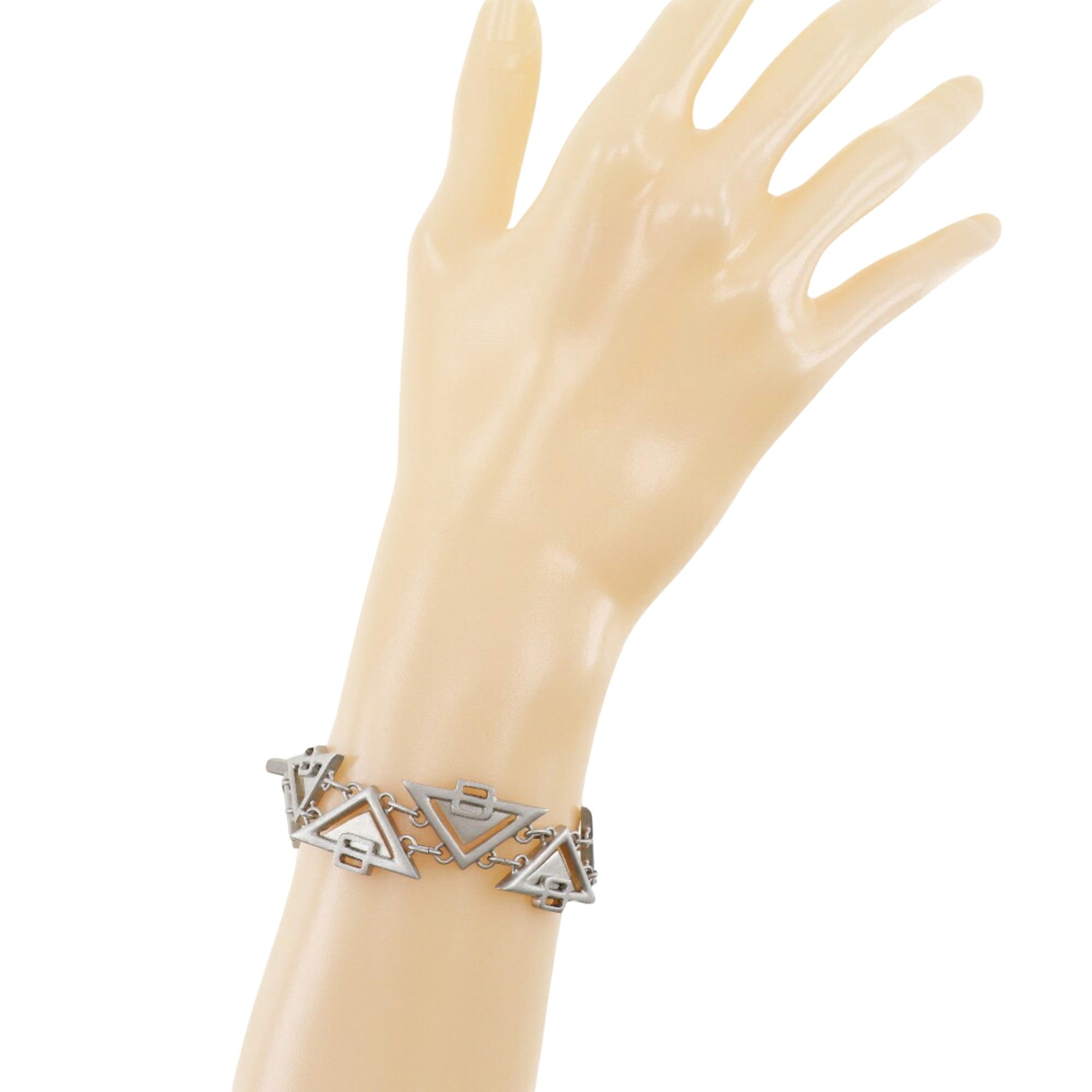 Bottega Veneta Triangle Silver Silver Bracelet 