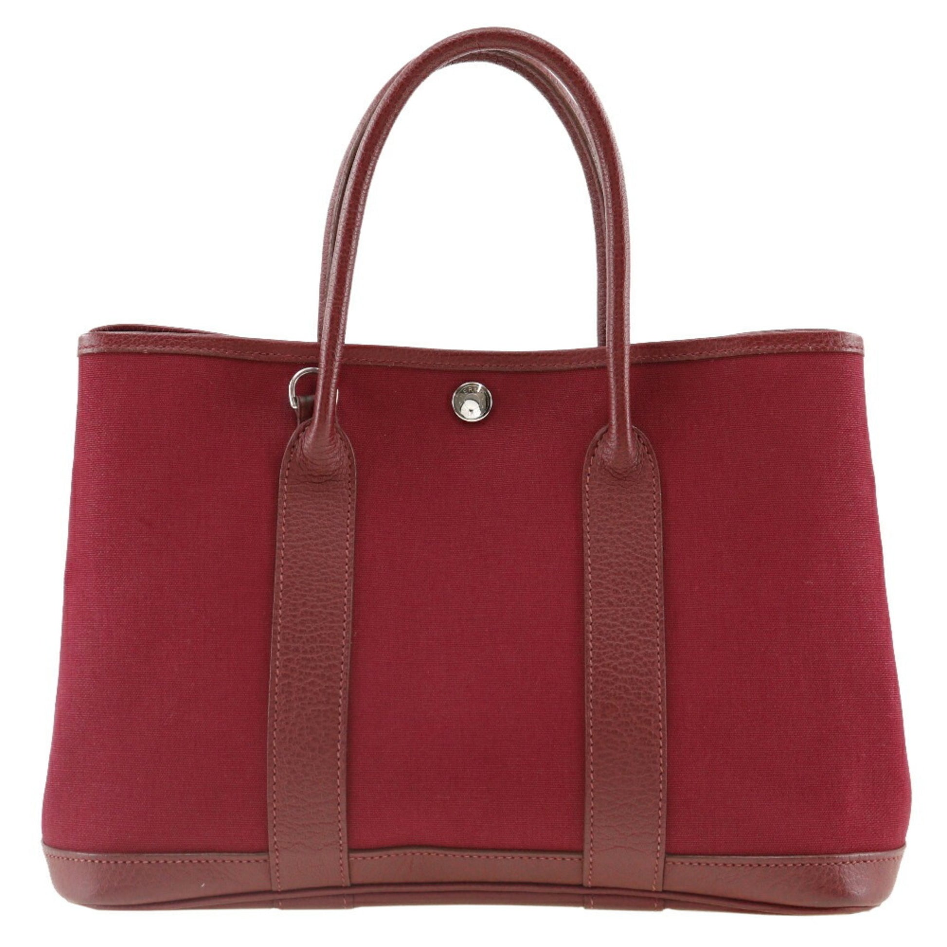 Hermès Garden Party Red Leather Handbag 