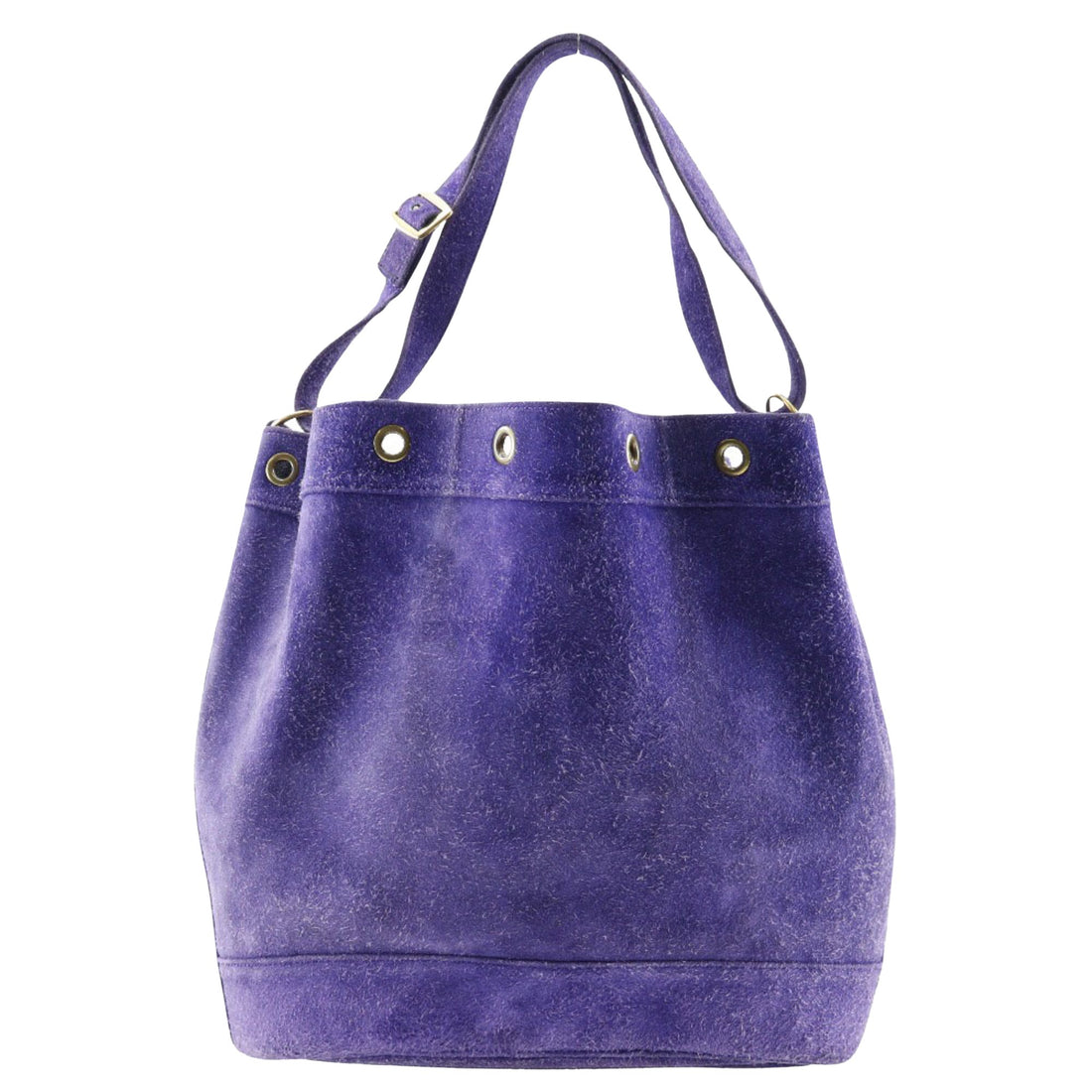 Hermès Market Purple Suede Shopper Bag