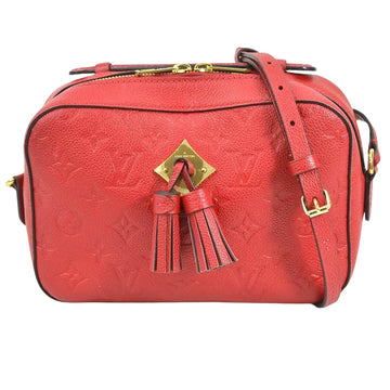 Louis Vuitton Saintonge Red Leather Shoulder Bag