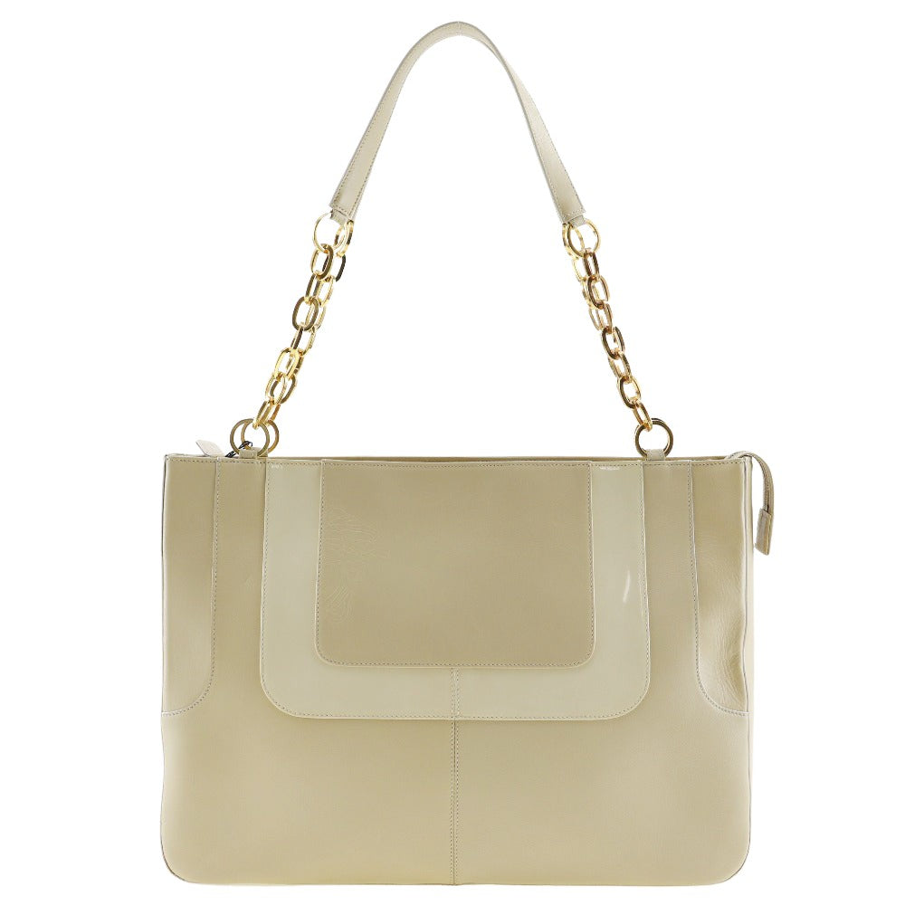 Versace Beige Leather Shoulder Bag