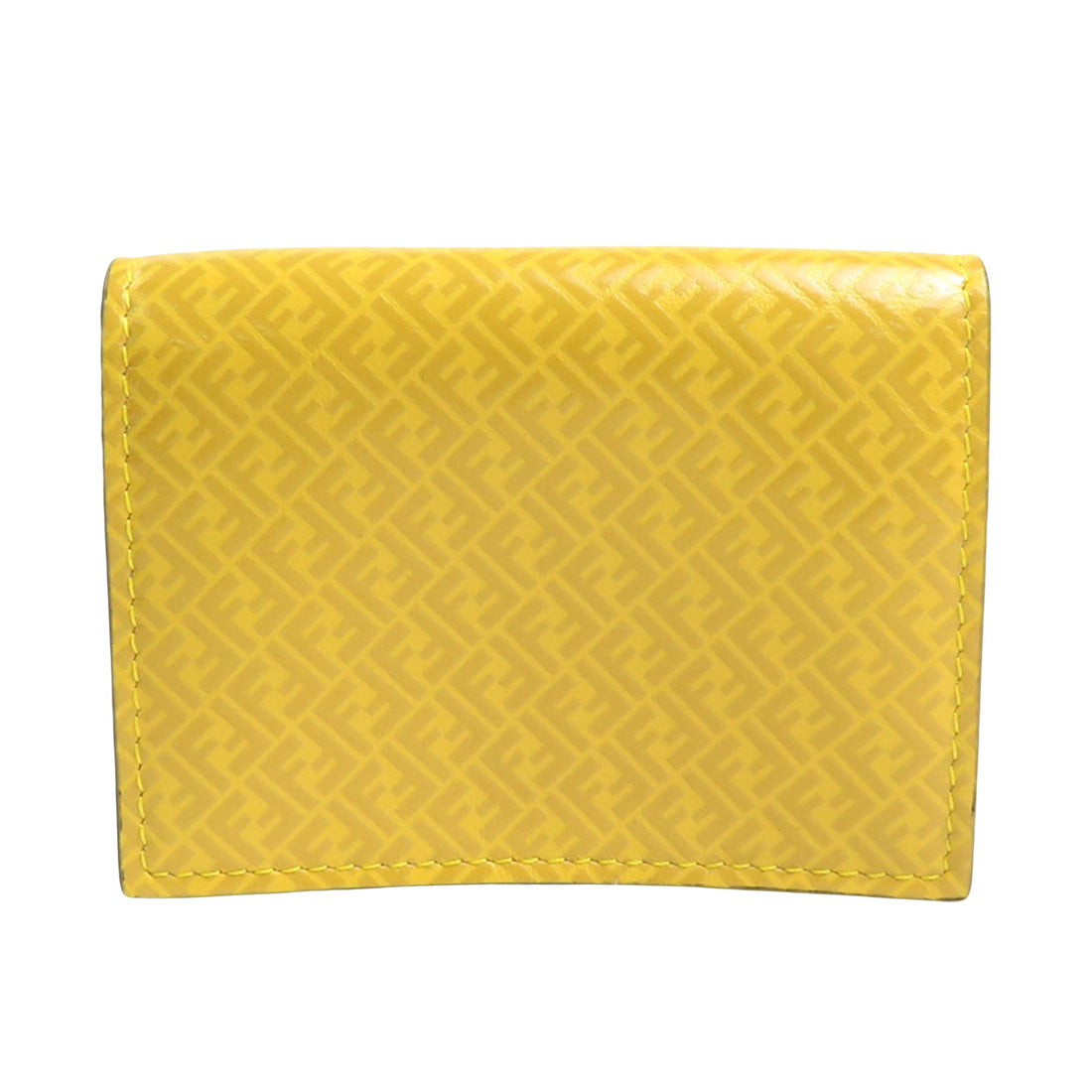 Fendi Yellow Leather Wallet 