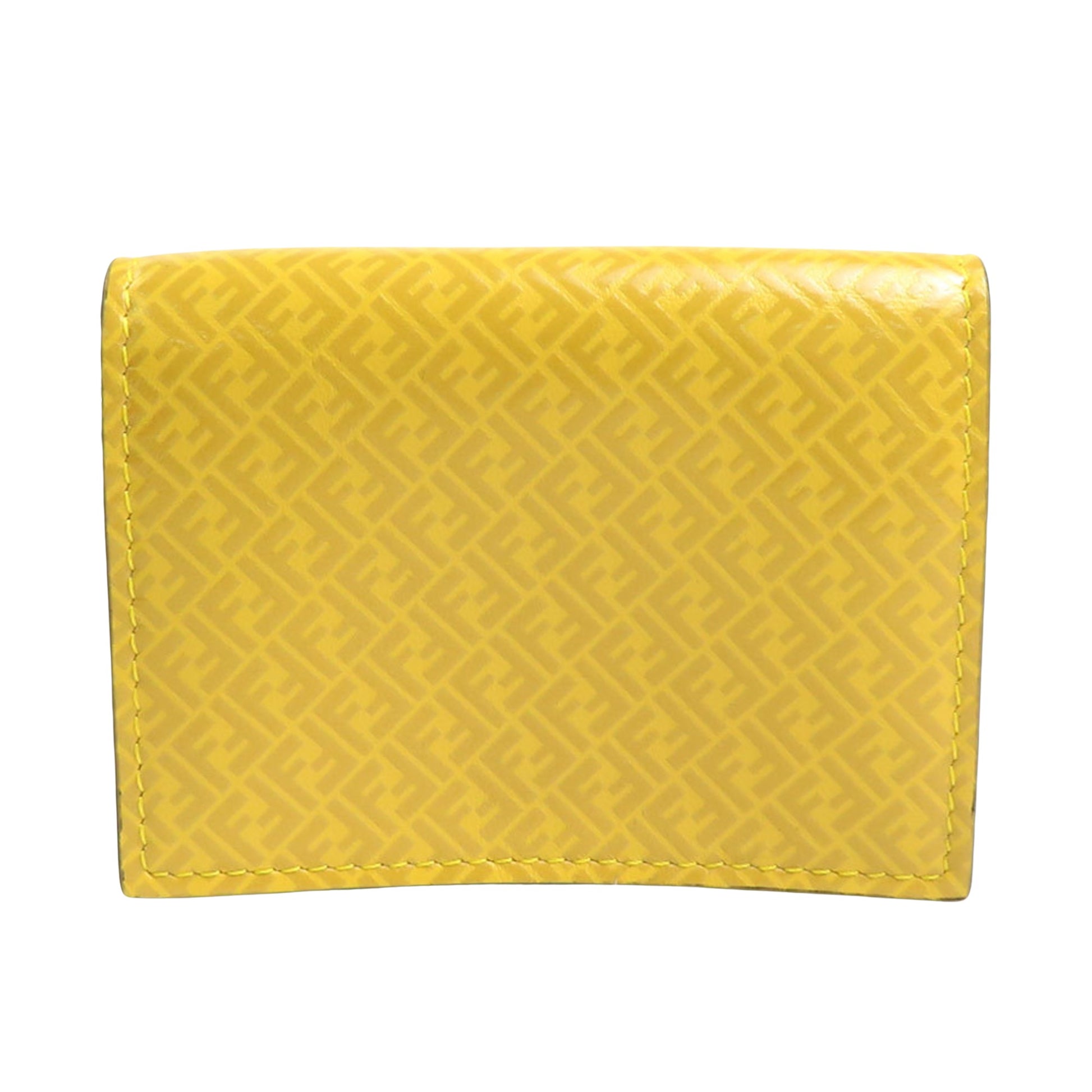 Fendi Yellow Leather Wallet 