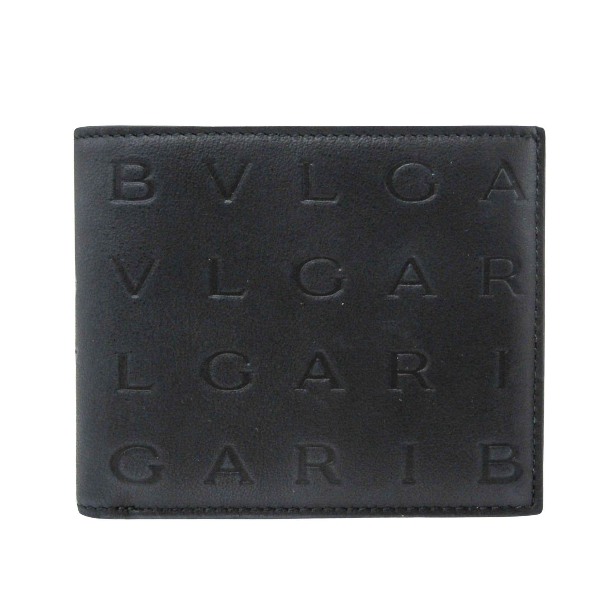 Bulgari Infinito Black Leather Wallet 