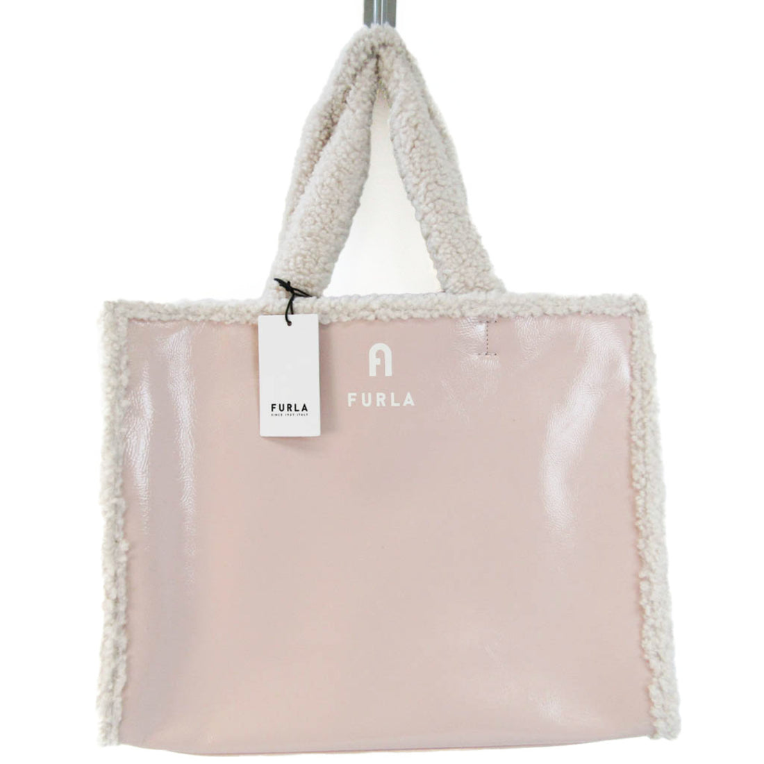 Furla Pink Leather Tote Bag