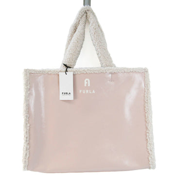 Furla Pink Leather Tote Bag