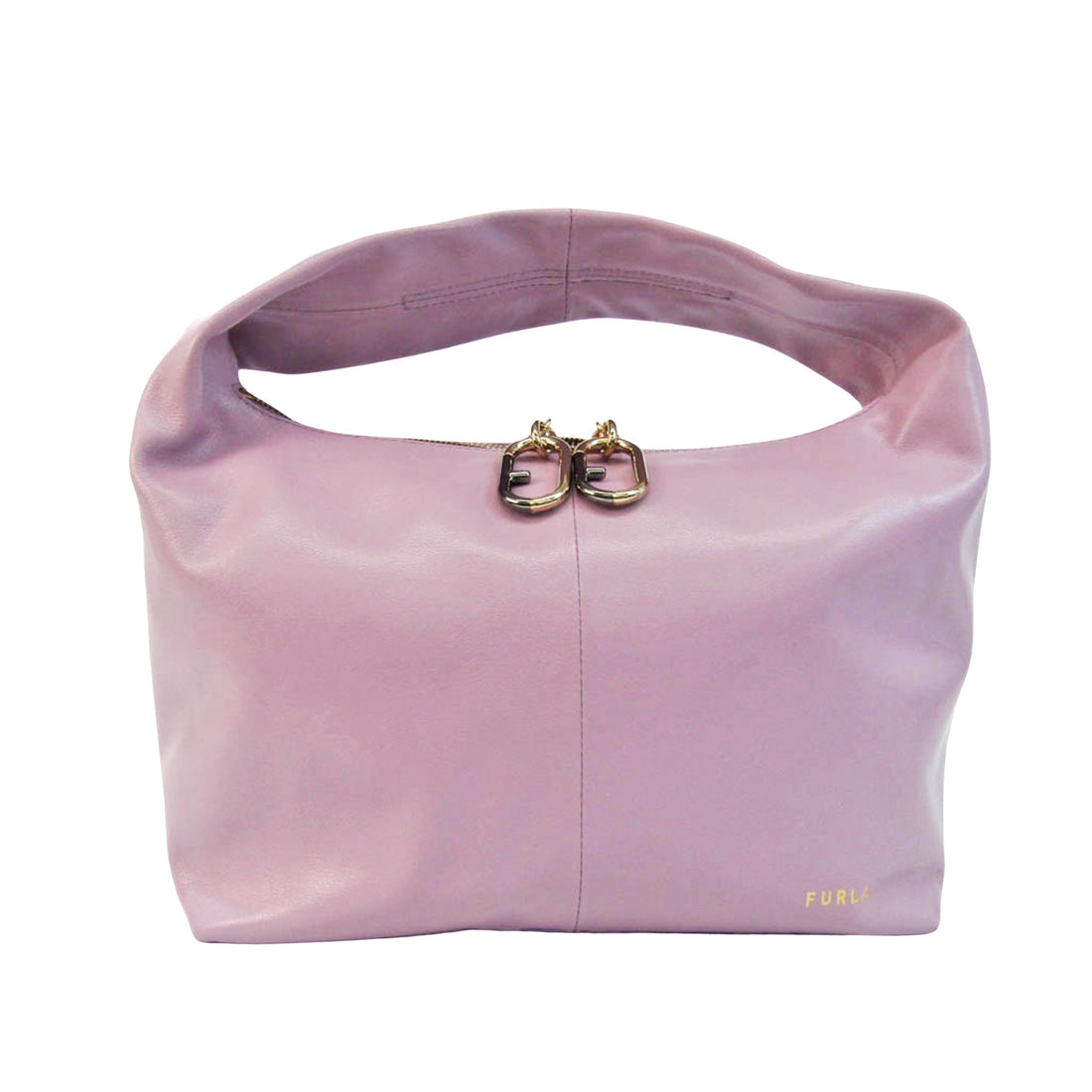 Furla Purple Leather Handbag 