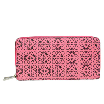 Loewe Anagram Pink Leather Wallet 