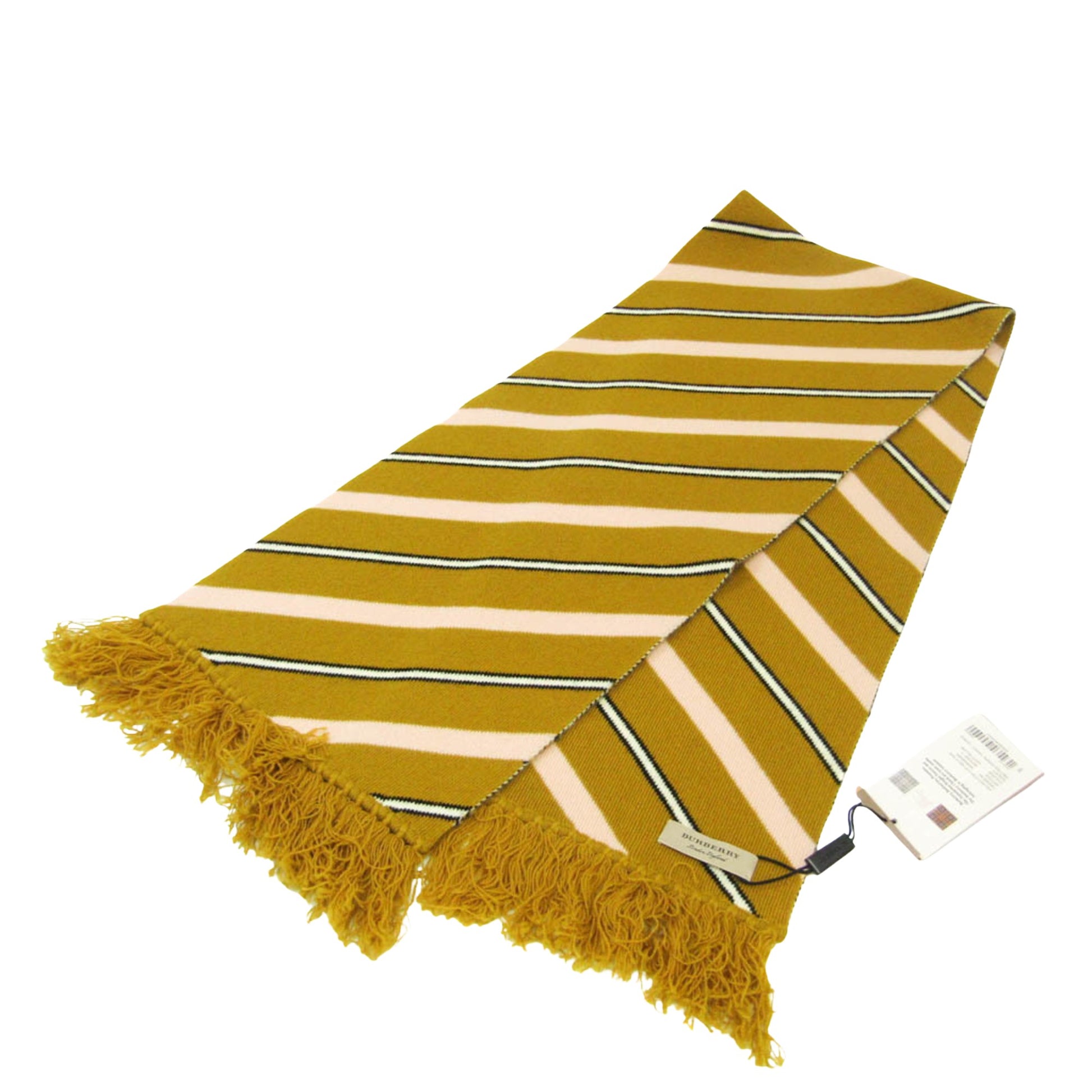 Burberry Yellow Wool Scarf 