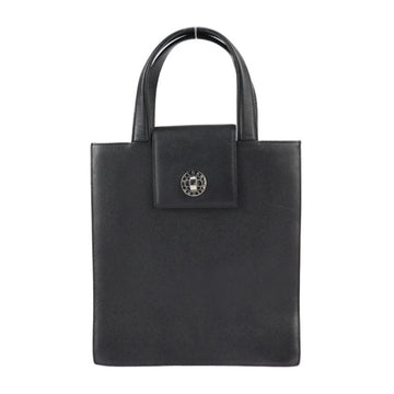 Bulgari Bvlgari bvlgari Black Leather Handbag 