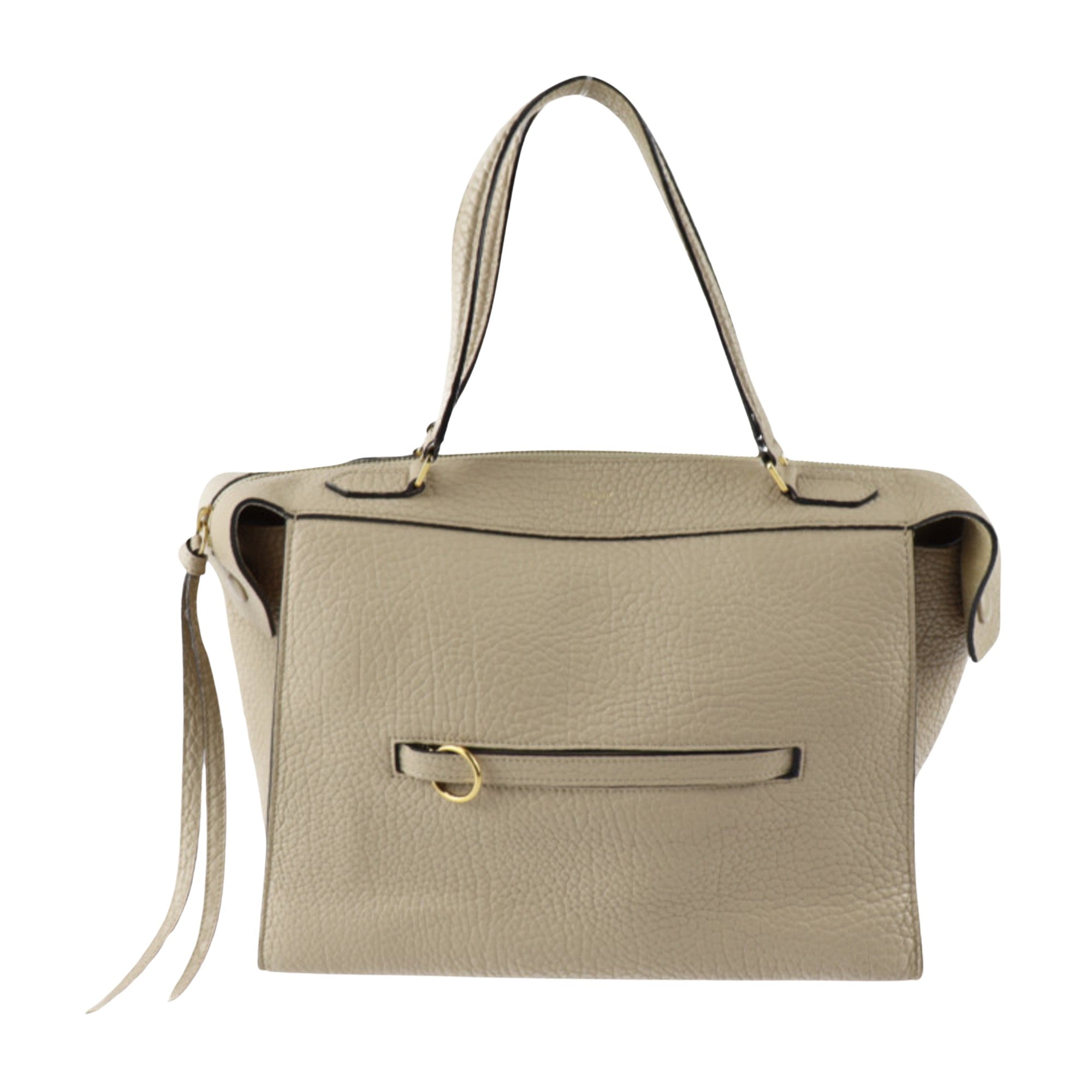 Céline Ring Beige Leather Shoulder Bag