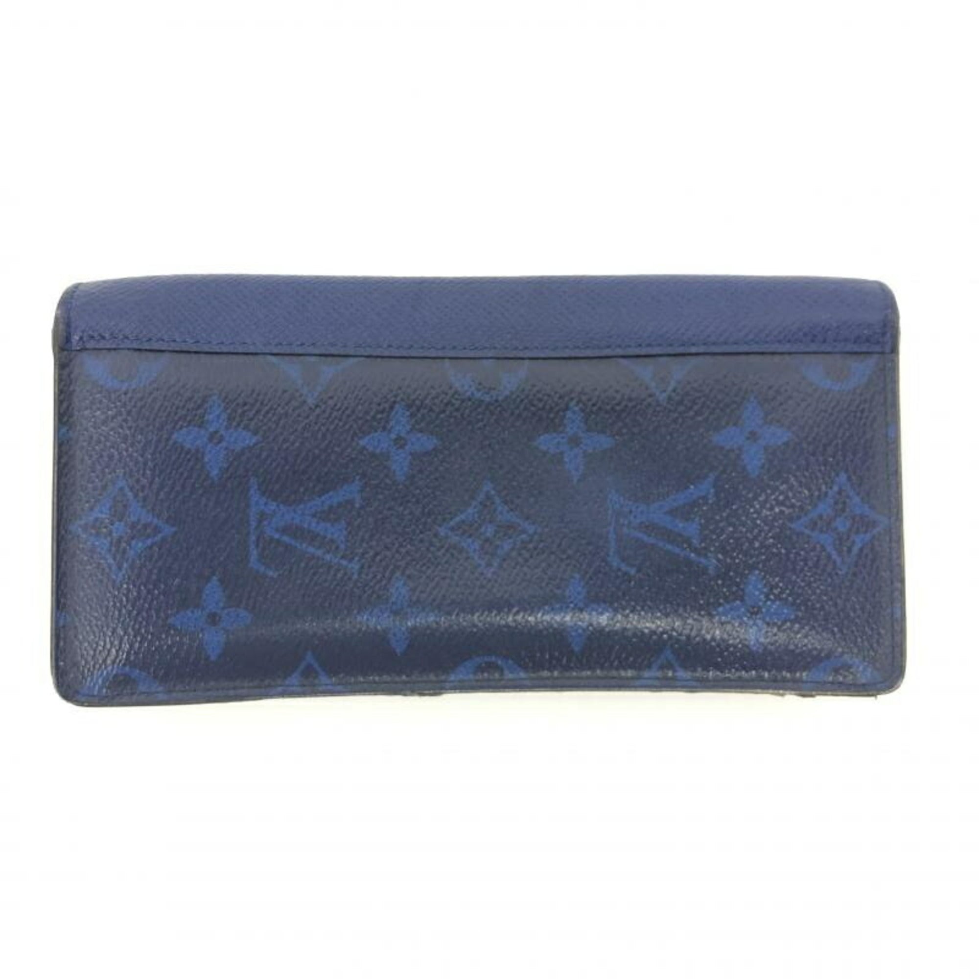 Louis Vuitton Brazza Blue Canvas Wallet 