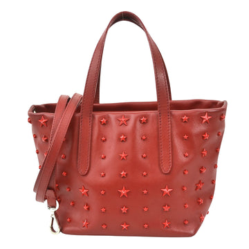 Jimmy Choo Star Red Leather Tote Bag