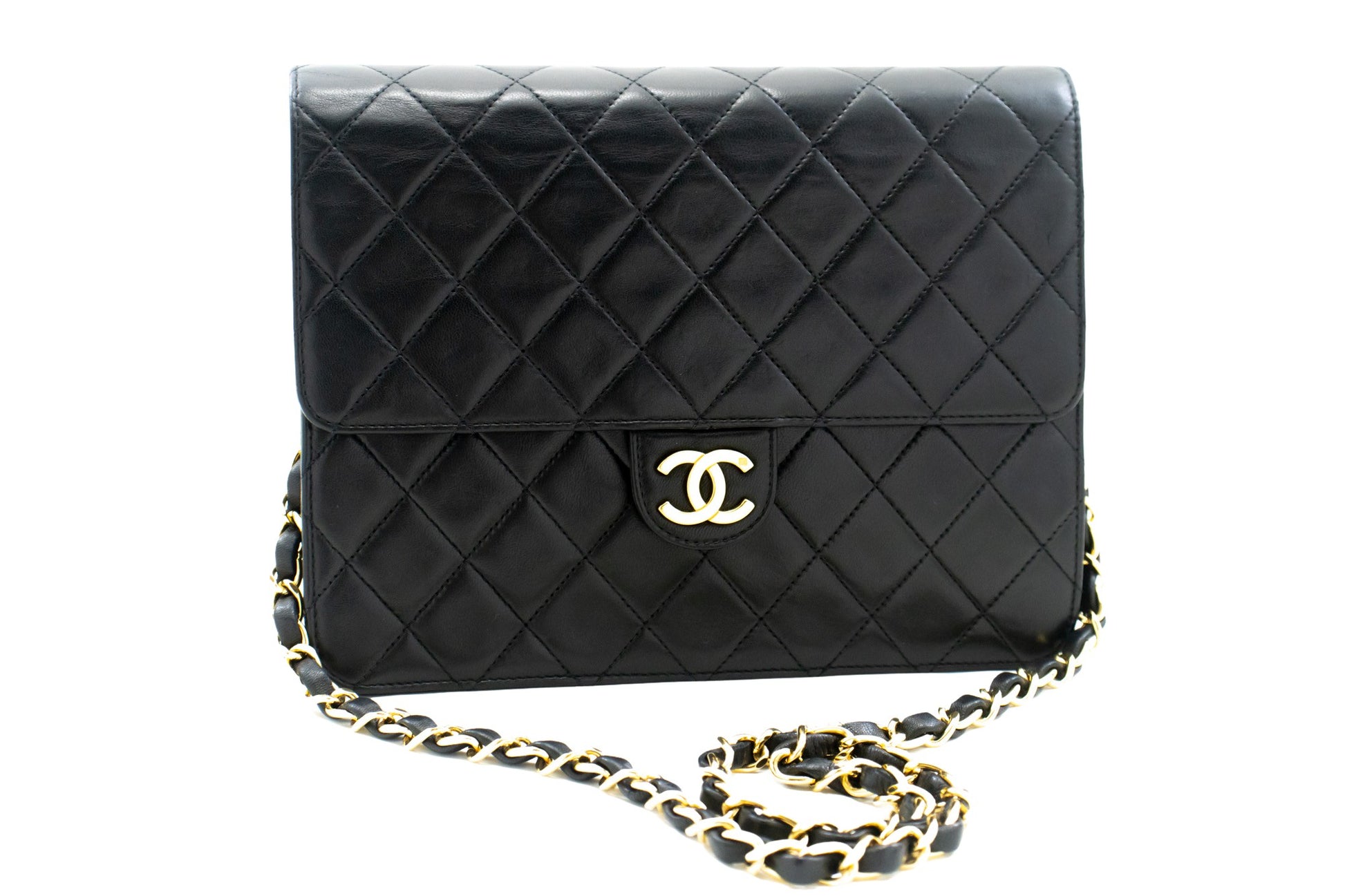 Chanel Quilted Black Leather Shoulder Bag