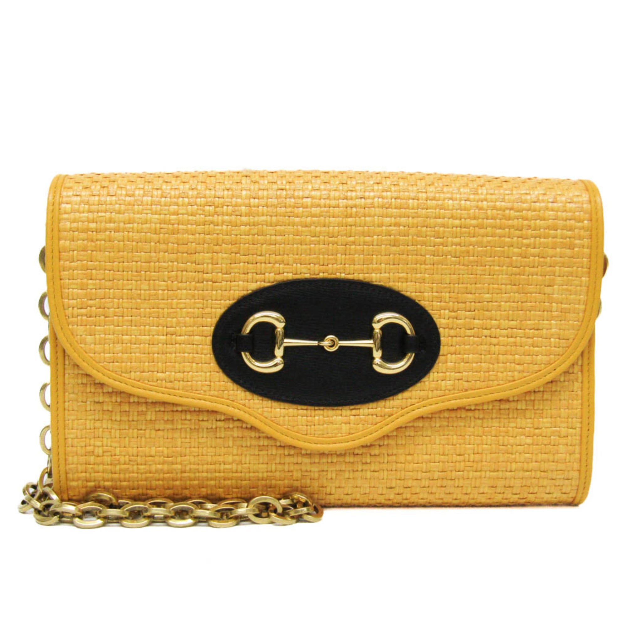 Gucci Mors Yellow Leather Shoulder Bag