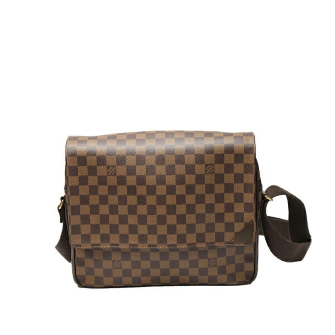 Louis Vuitton Shelton Brown Canvas Shoulder Bag