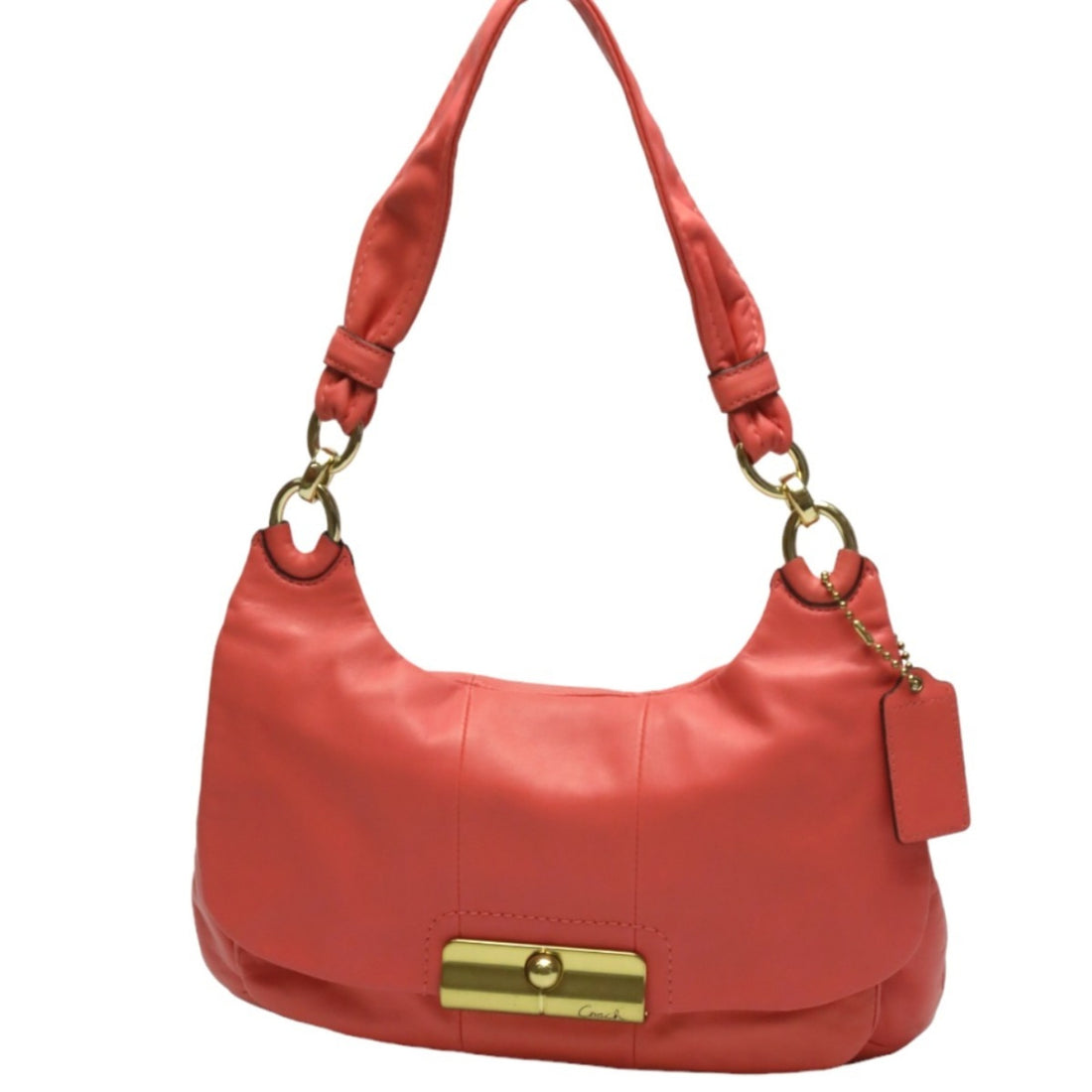 Coach Christie Red Leather Shoulder Bag