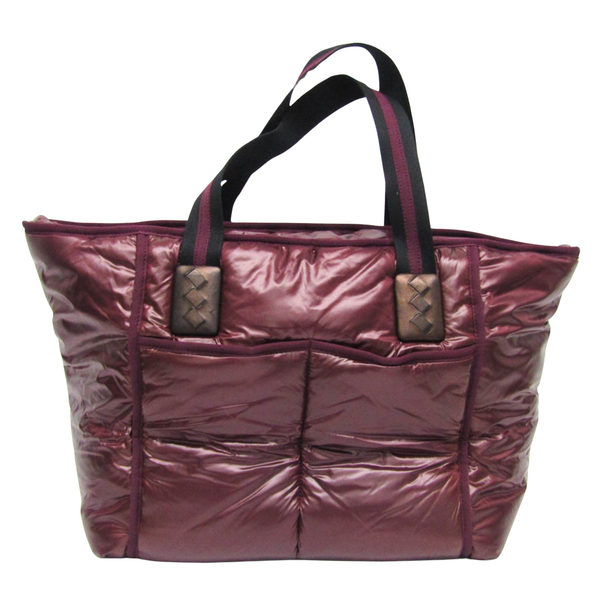 Bottega Veneta Burgundy Pony-Style Calfskin Handbag 