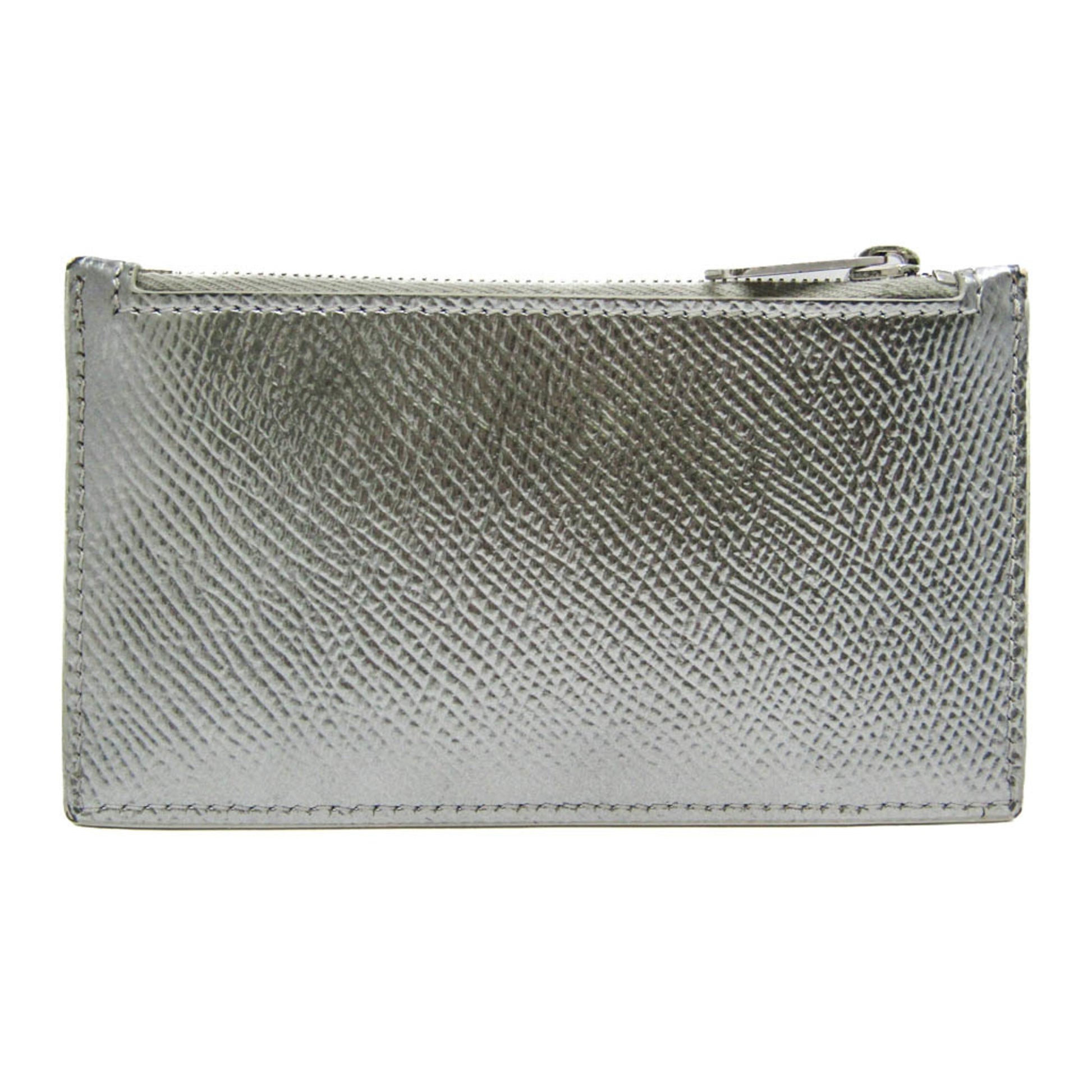 Céline Silver Leather Wallet 