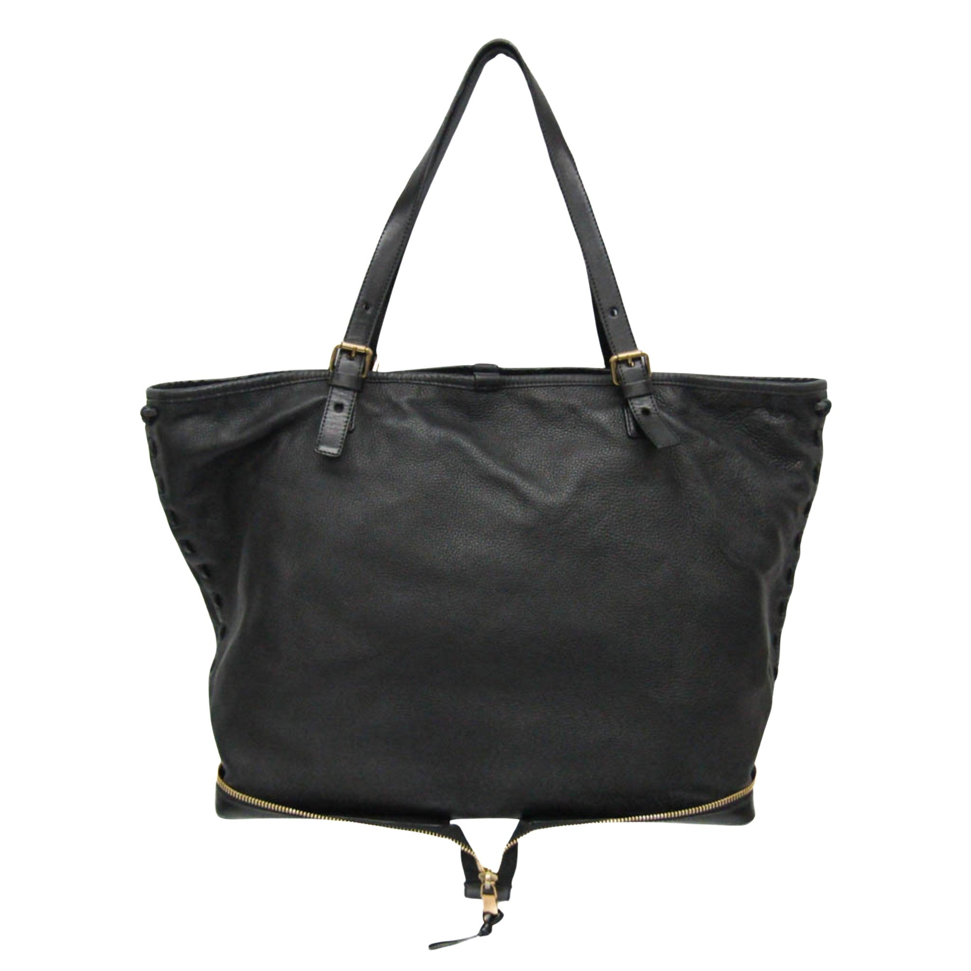 Chloé Ellen Black Leather Tote Bag