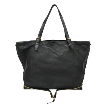 Chloé Ellen Black Leather Tote Bag