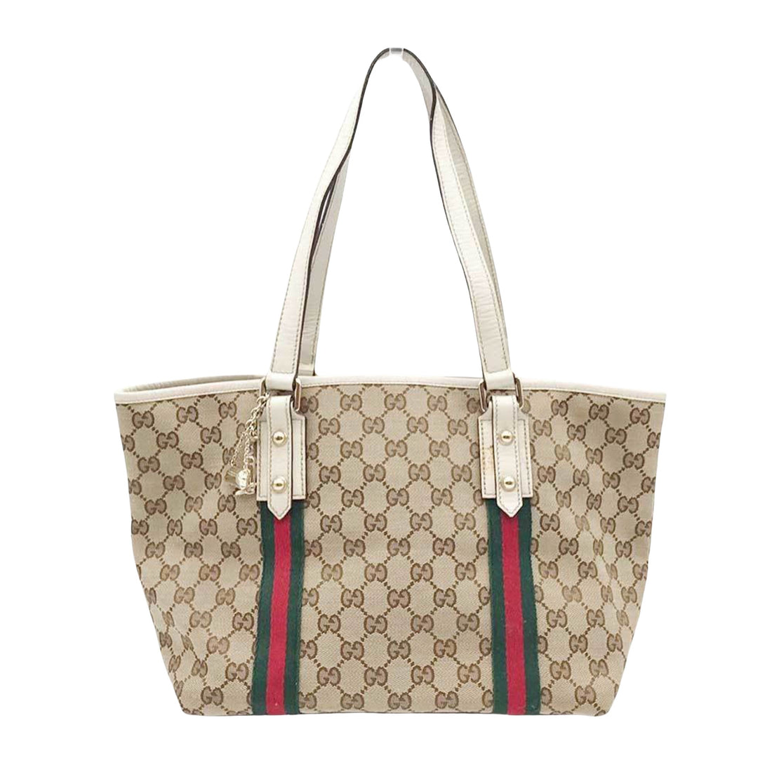 Gucci Cabas Beige Canvas Tote Bag