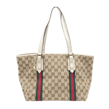 Gucci Cabas Beige Canvas Tote Bag