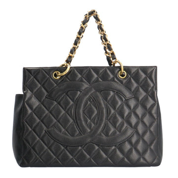 Chanel Grand shopping Black Leather Handbag 